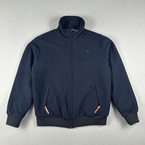 Musto Sailing Bomber Jacket Men's XL‎ Navy Blue Wool Insulated Full Zip